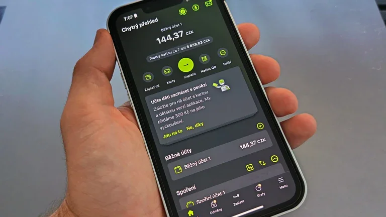 Mobilní bankovnictví Air Bank