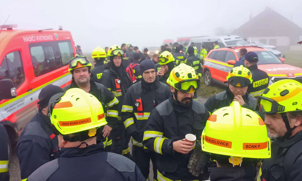 Pátrání po pohřešovaném Markovi z Halenkovic. Foto: HZS