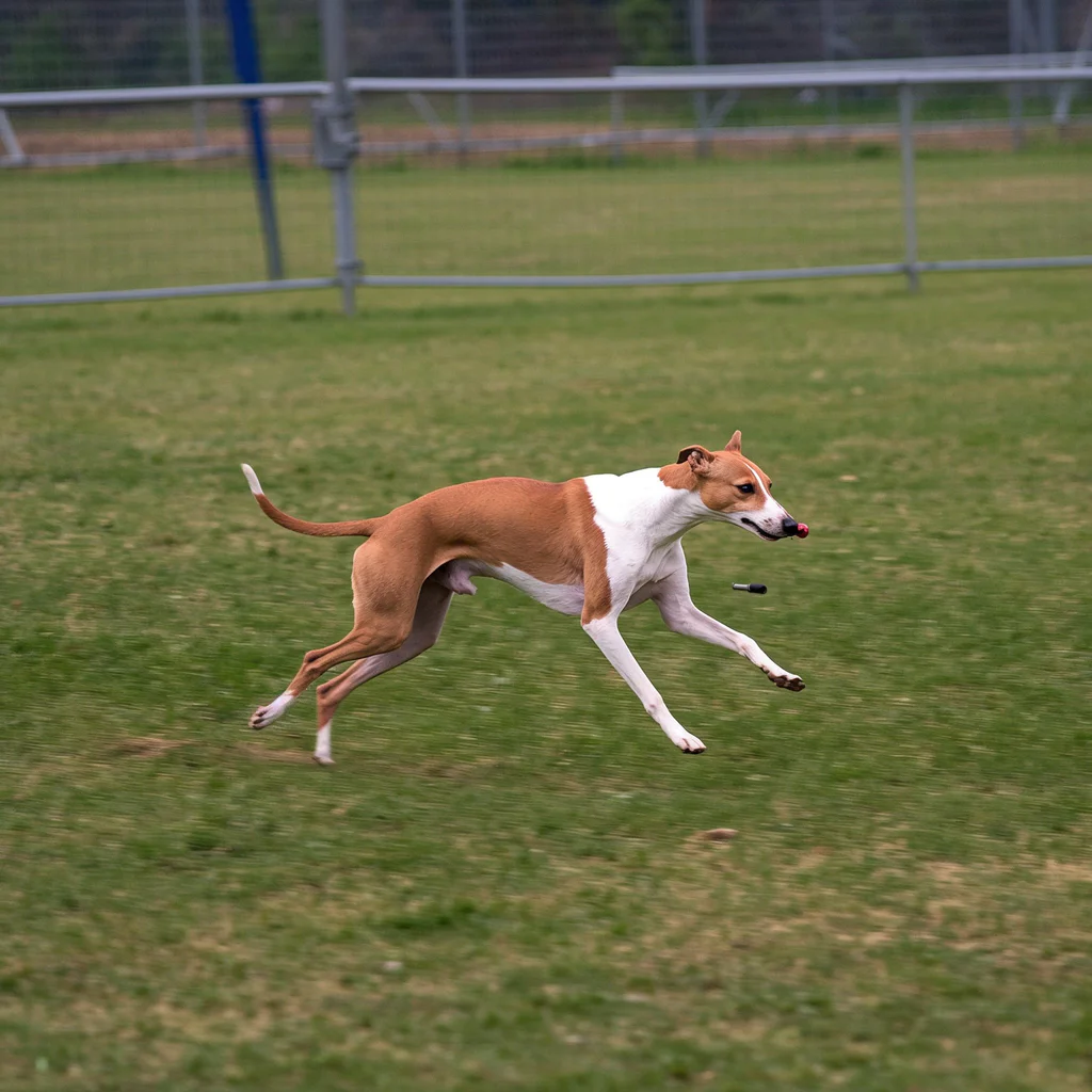lucid-origin_A_photorealistic_Whippet_competing_in_lure_coursing_on_a_wide_open_grass_field_s-0