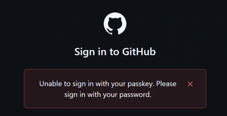 google github passkeys