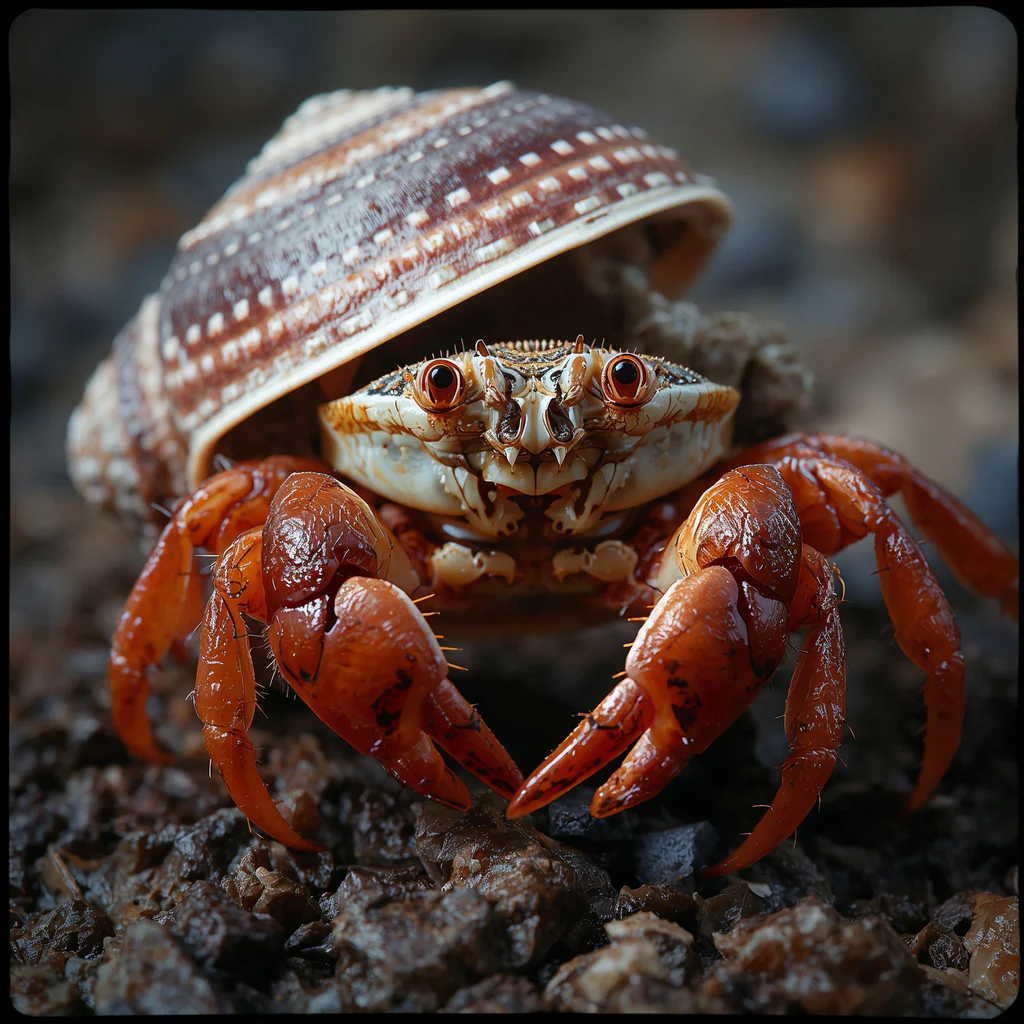 lucid-origin_A_stunning_and_vibrant_cinematic_photo_of_Close-up_portrait_of_a_hermit_crab_eme-1
