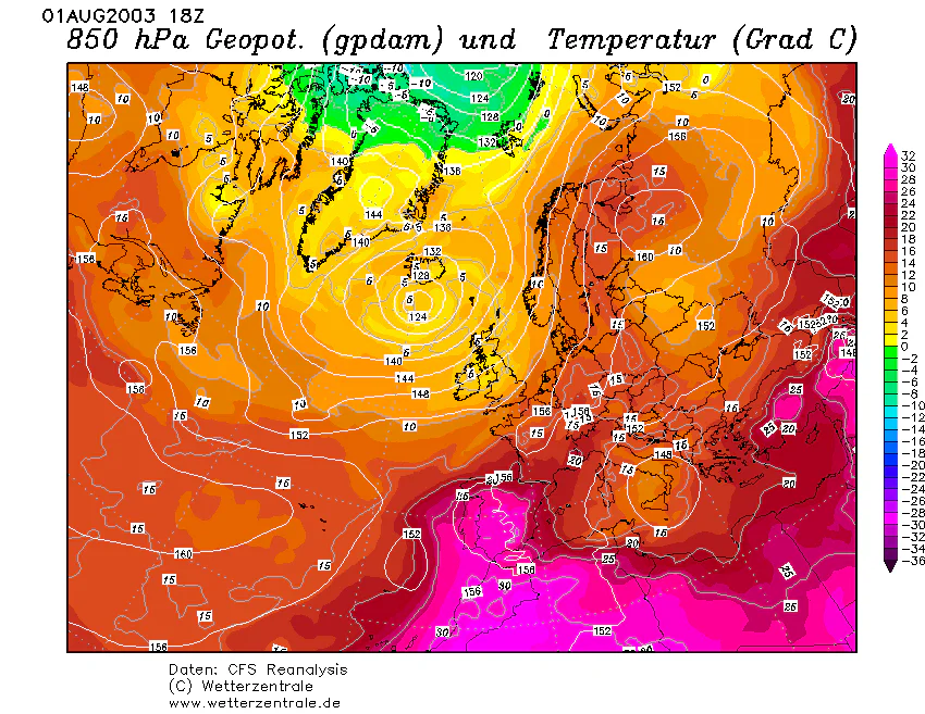 Horká vlna v roce 2003, která přinesla do Portugalska naměřený rekord 47,3 °C dne 1. srpna
